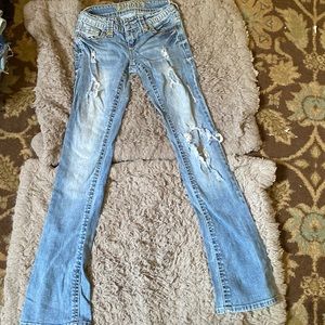 Light wash ripped jeans
